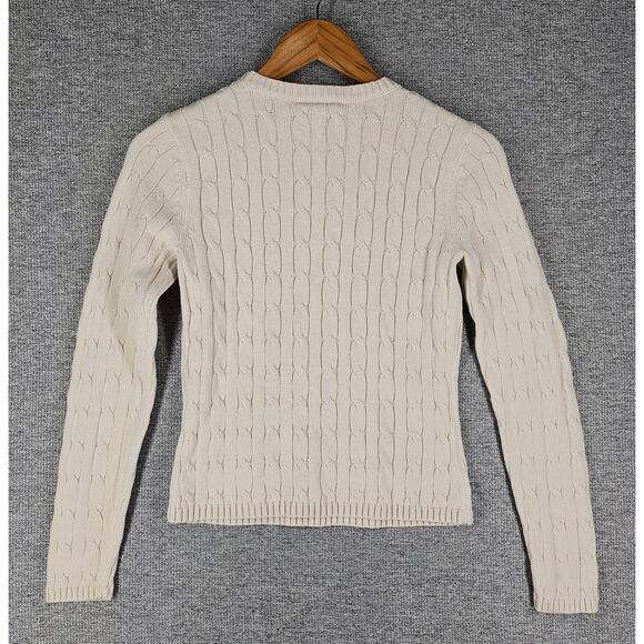 POLO JEANS CO. RALPH LAUREN WOMEN'S CABLE KNIT SWEATER RN41381 SIZE S - Picture 2 of 9
